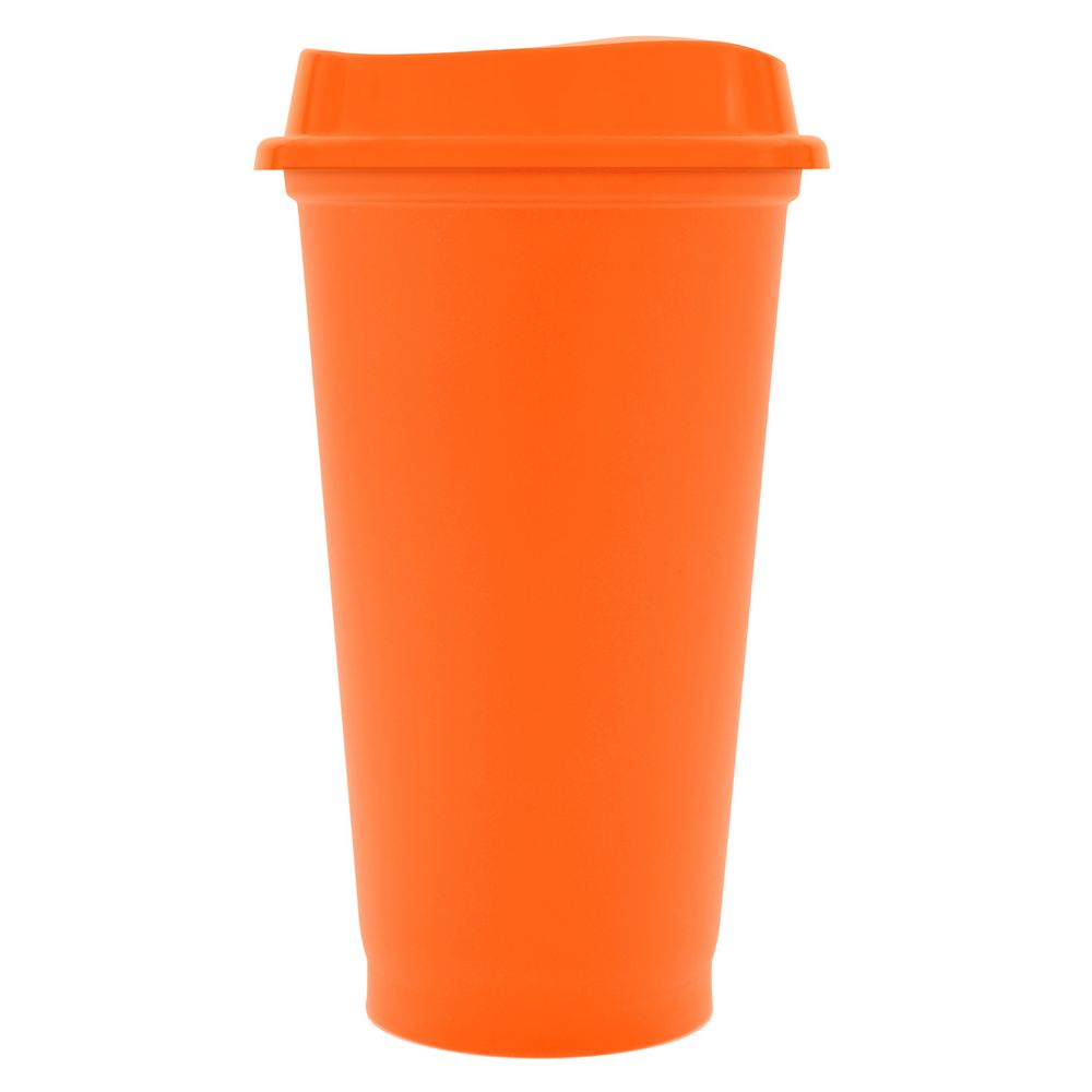 Стакан с крышкой Color Cap, оранжевый / Миниатюра WWW (1000)