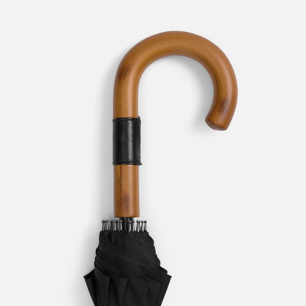 Зонт-трость Cloudfall, черный / Миниатюра WWW (1000)