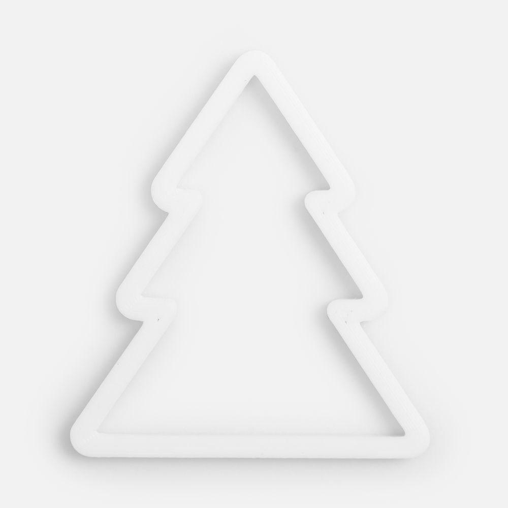 Подвеска «Елочка», 3D-печать, белая / Миниатюра WWW (1000)