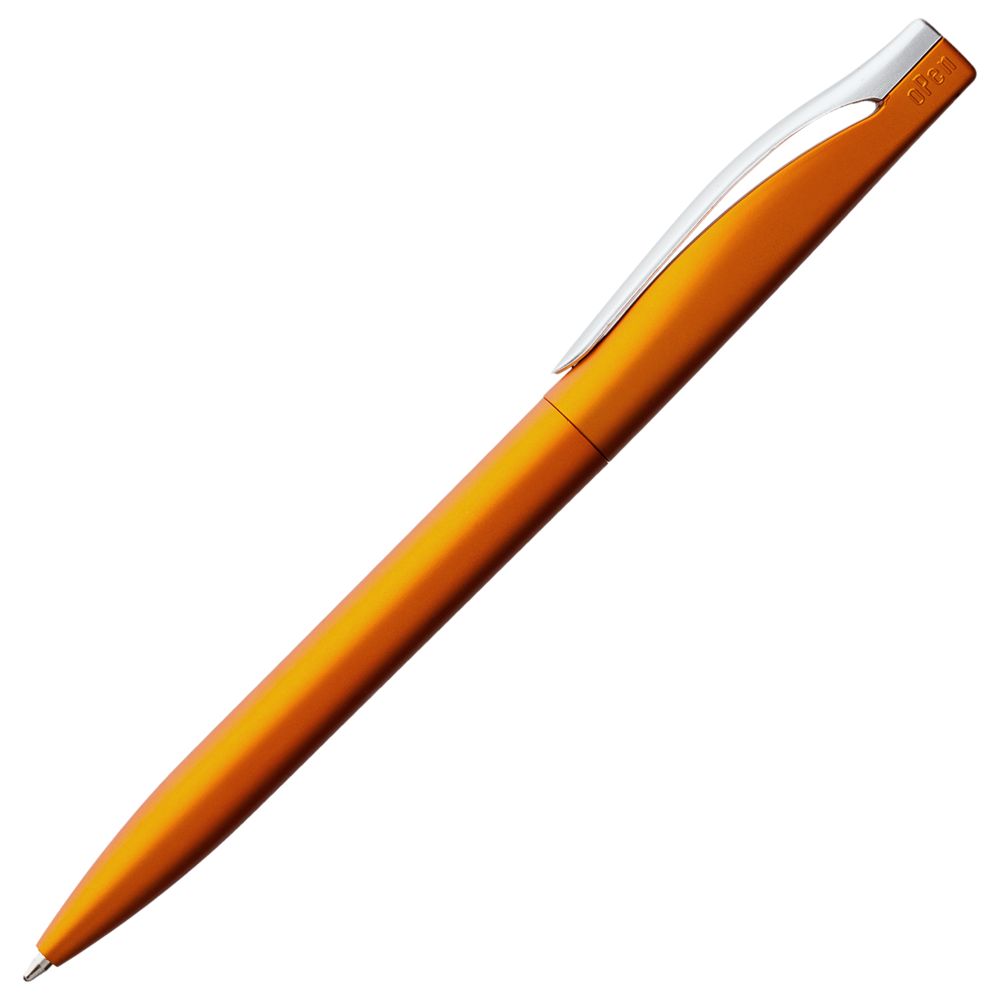 Ручка шариковая Pin Silver, оранжевый металлик / Миниатюра WWW (1000)