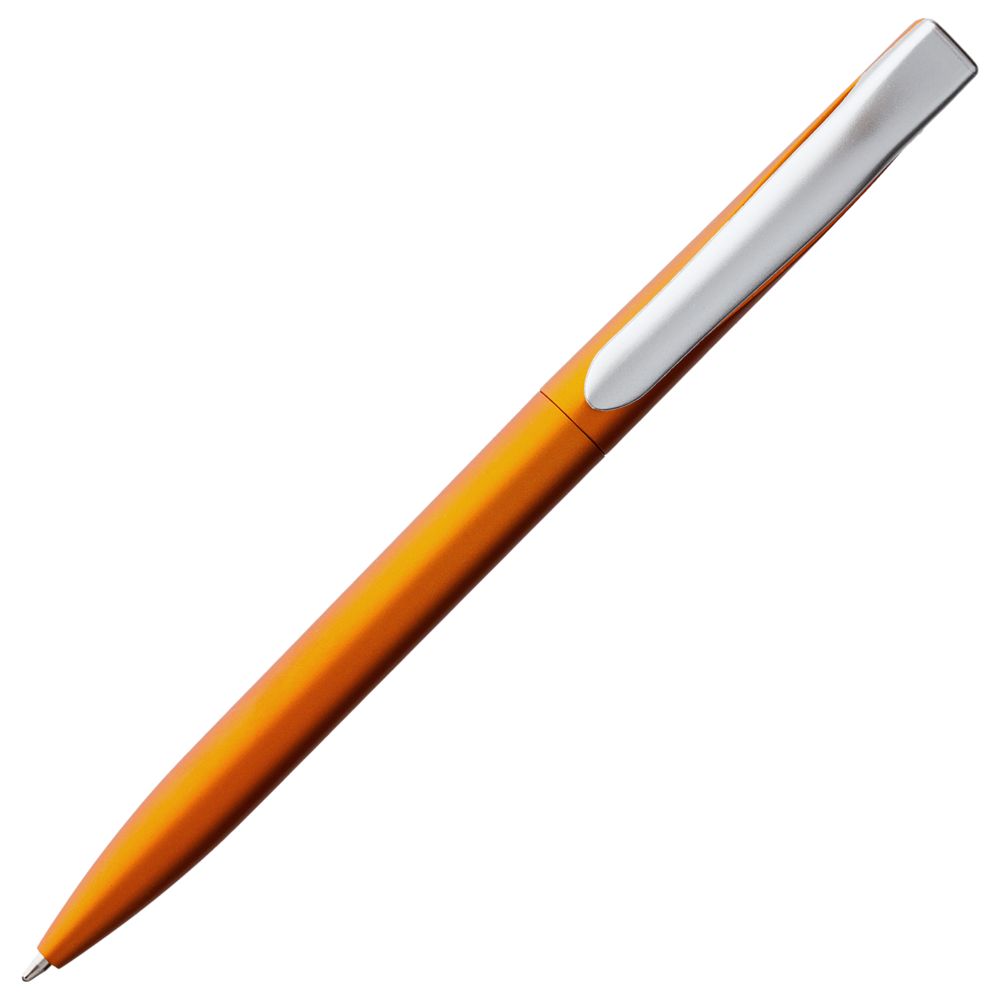 Ручка шариковая Pin Silver, оранжевый металлик / Миниатюра WWW (1000)