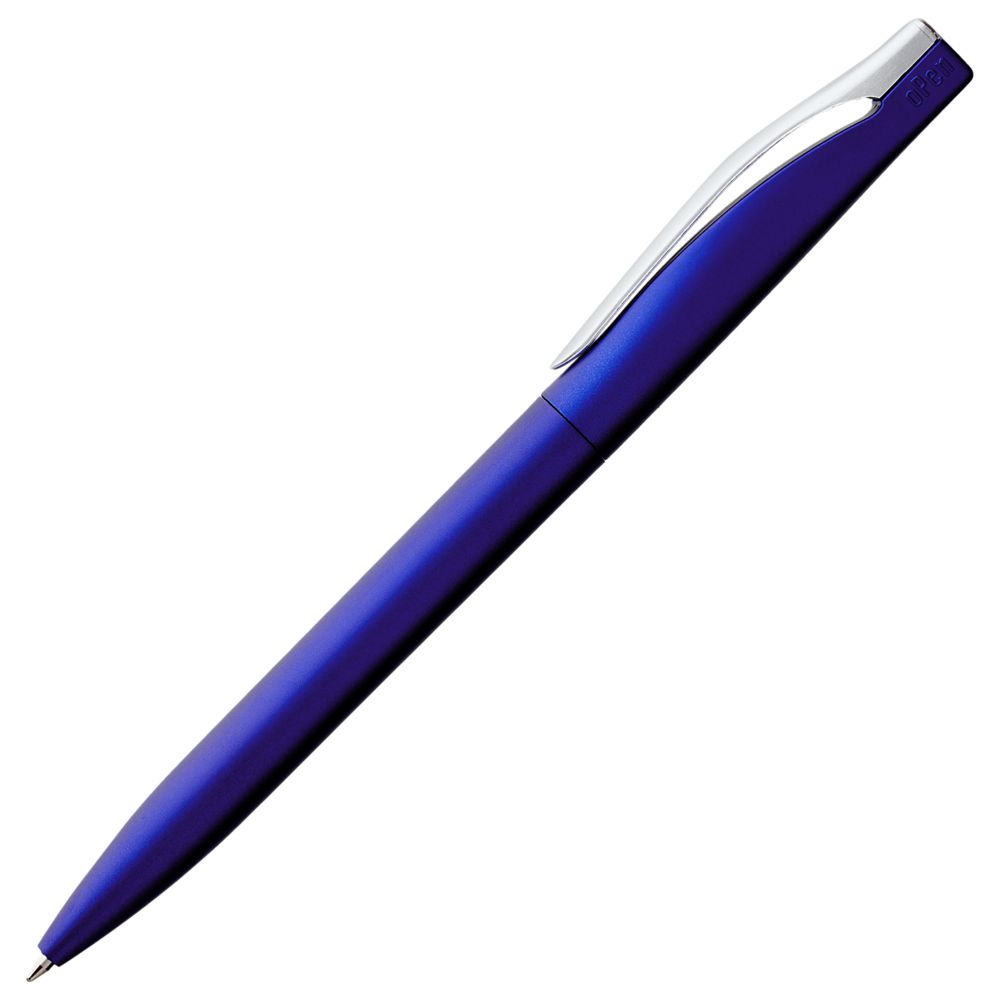 Ручка шариковая Pin Silver, синий металлик / Миниатюра WWW (1000)
