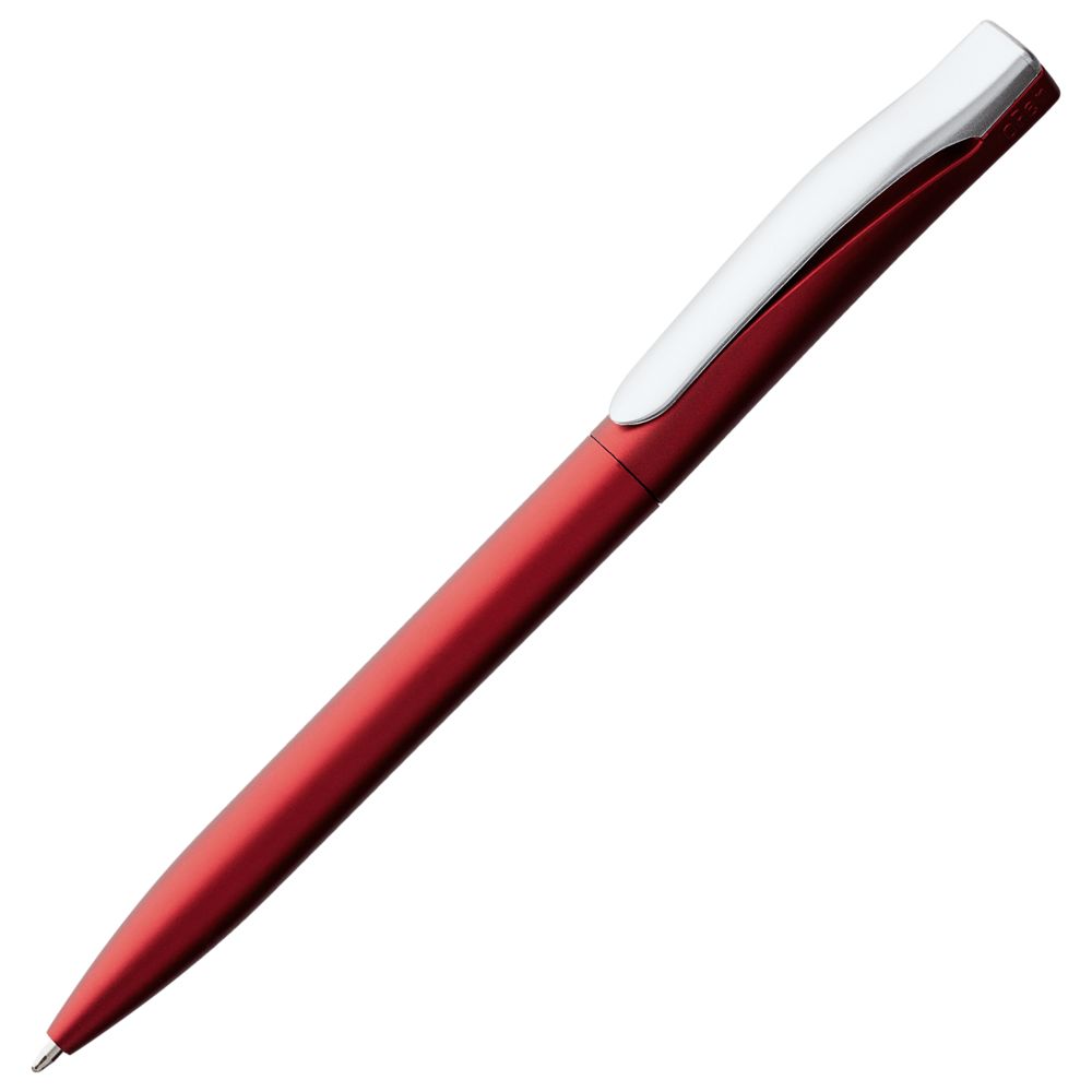 Ручка шариковая Pin Silver, красный металлик / Миниатюра WWW (1000)
