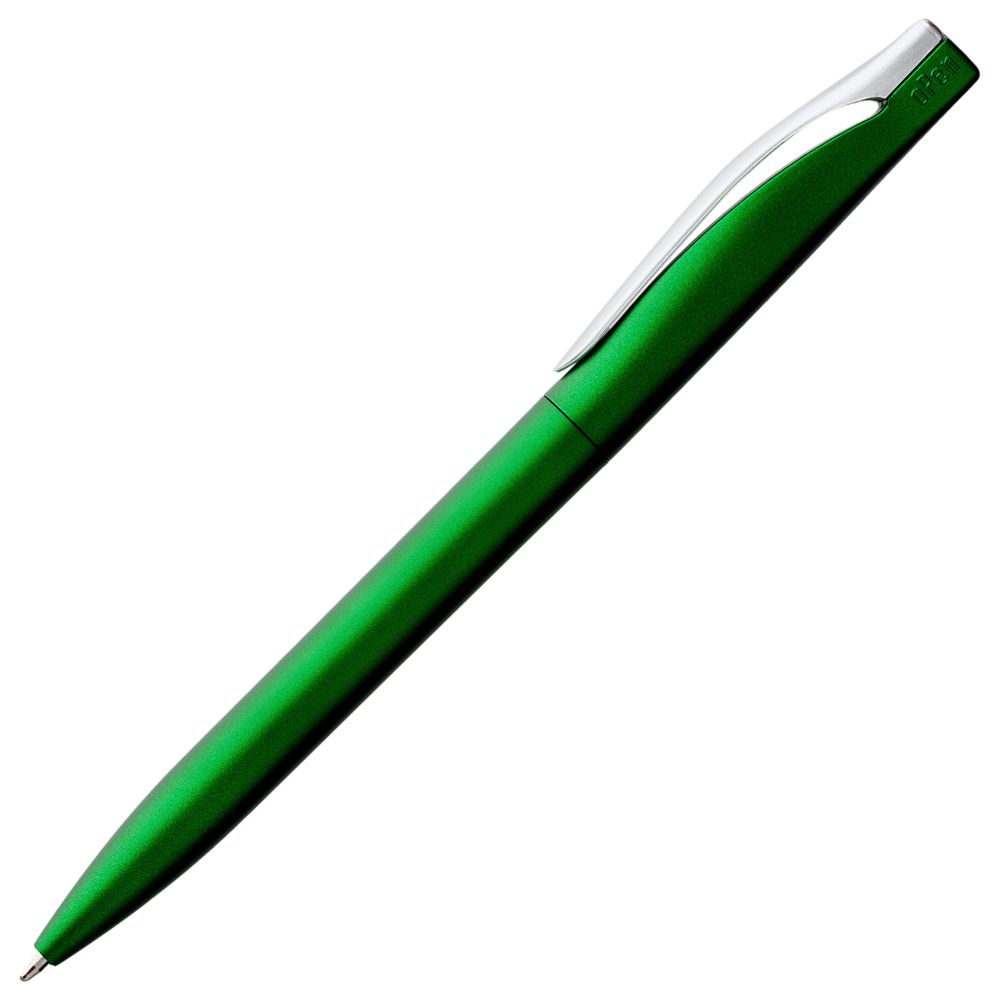 Ручка шариковая Pin Silver, зеленый металлик / Миниатюра WWW (1000)