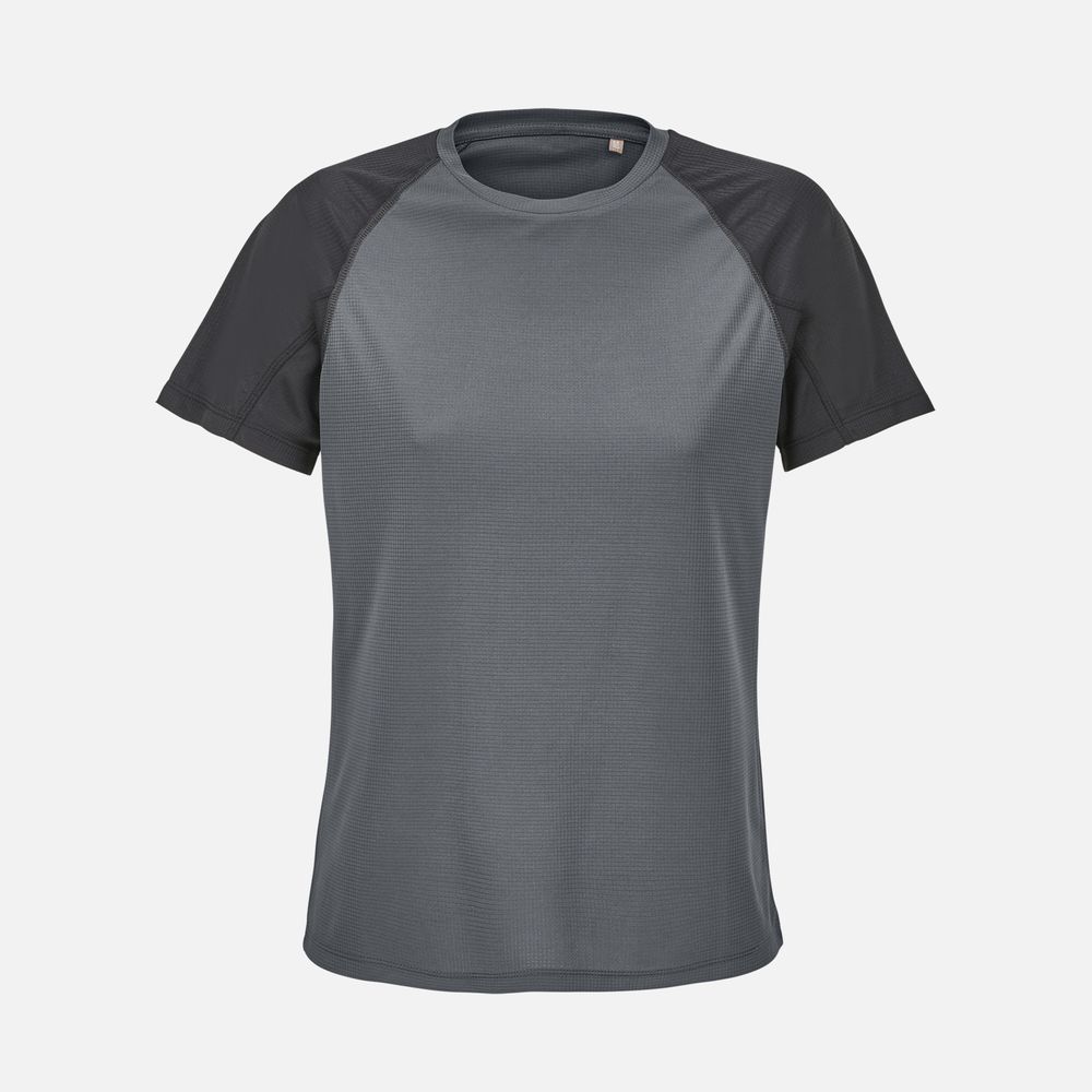 Футболка спортивная женская Vortex Women, черная с темно-серым / Миниатюра WWW (1000)