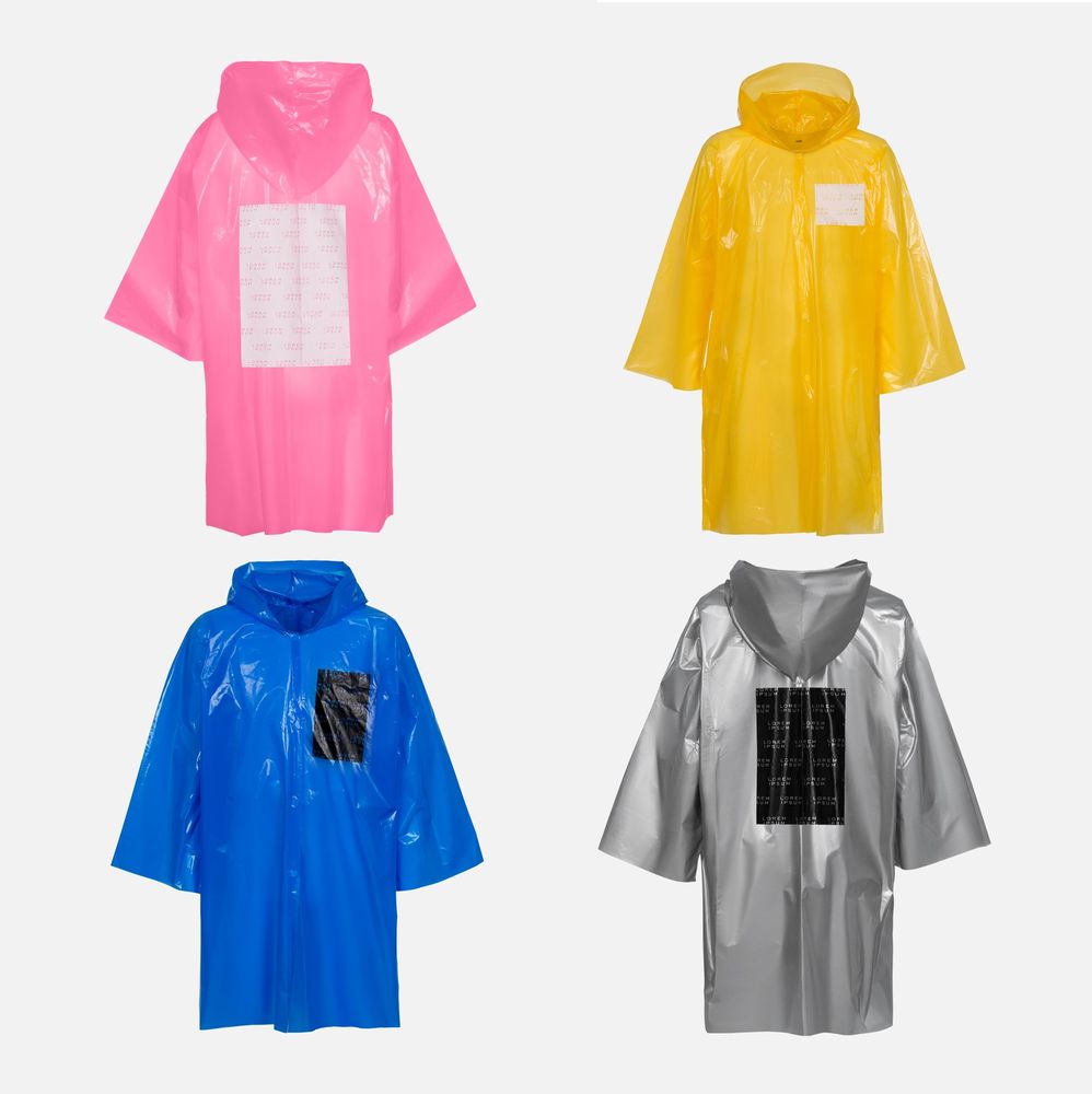 Дождевик-плащ CloudTime с печатью в один цвет на заказ / Миниатюра WWW (1000)