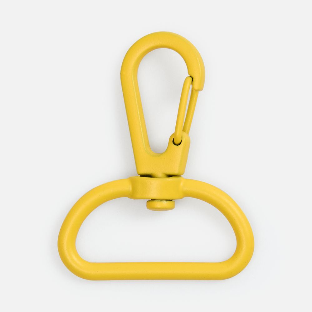 Застежка-карабин Snap Hook, L, желтая / Миниатюра WWW (1000)