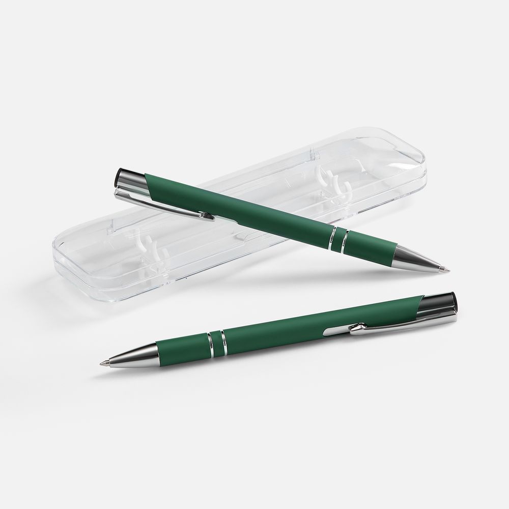 Набор из 2 ручек Keskus Soft Touch, зеленый / Миниатюра WWW (1000)