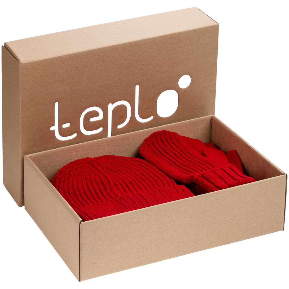 Коробка Teplo, большая, крафт / Миниатюра WWW (1000)