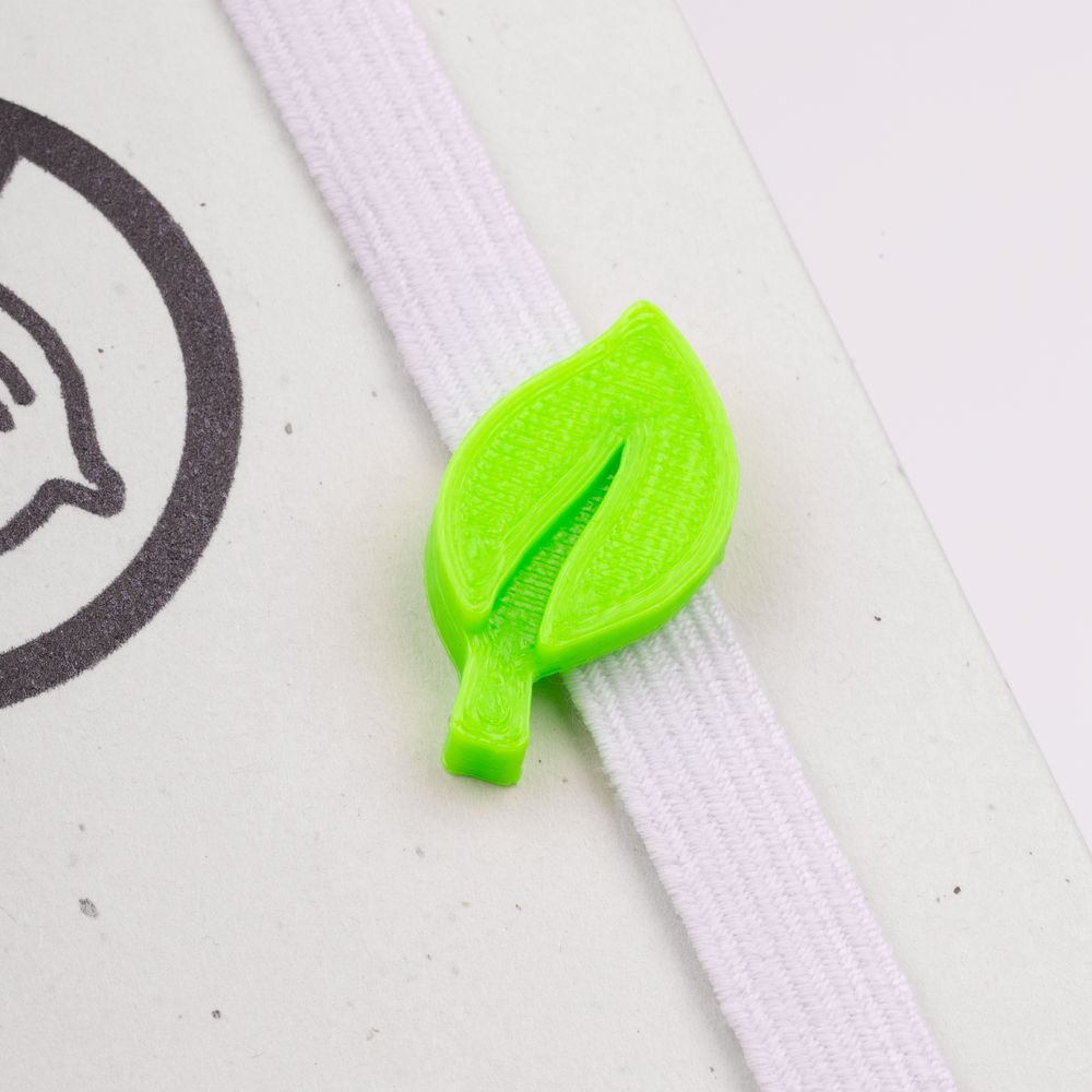 Шильдик на резинку Impreso, 3D-печать на заказ, листик / Миниатюра WWW (1000)