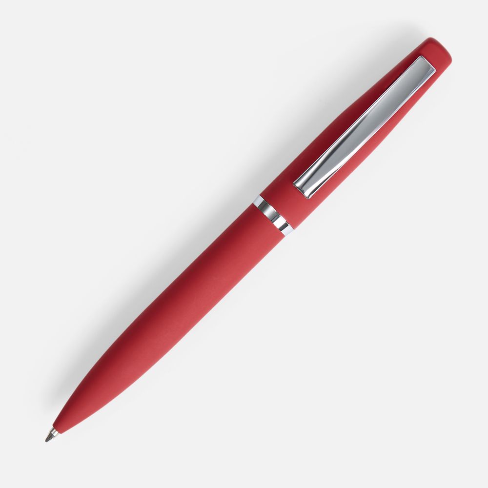 Ручка шариковая Bolt Soft Touch, красная / Миниатюра WWW (1000)