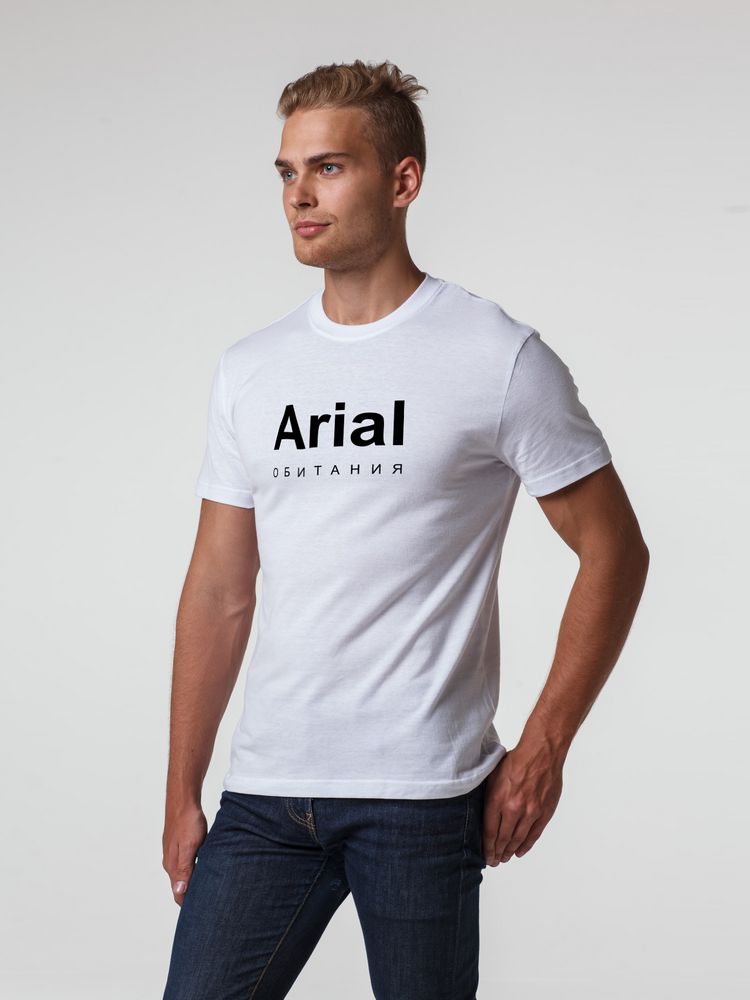 Футболка Arial обитания, белая / Миниатюра WWW (1000)