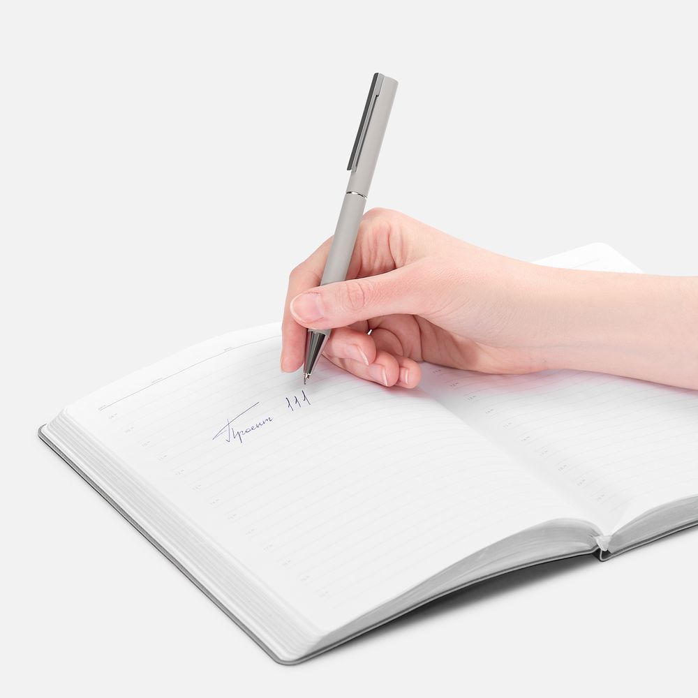 Ручка шариковая Blade Soft Touch, серая / Миниатюра WWW (1000)