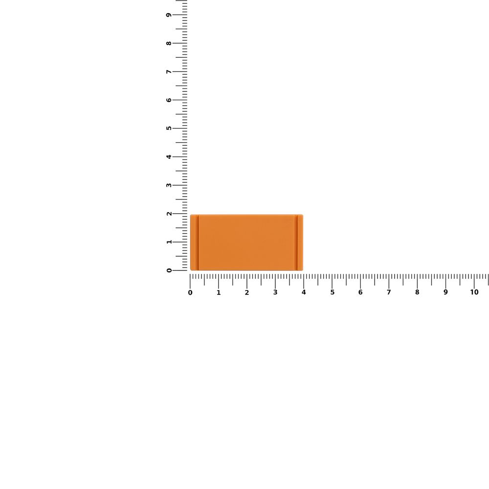 Лейбл из ПВХ Dzeta, XS, оранжевый / Миниатюра WWW (1000)