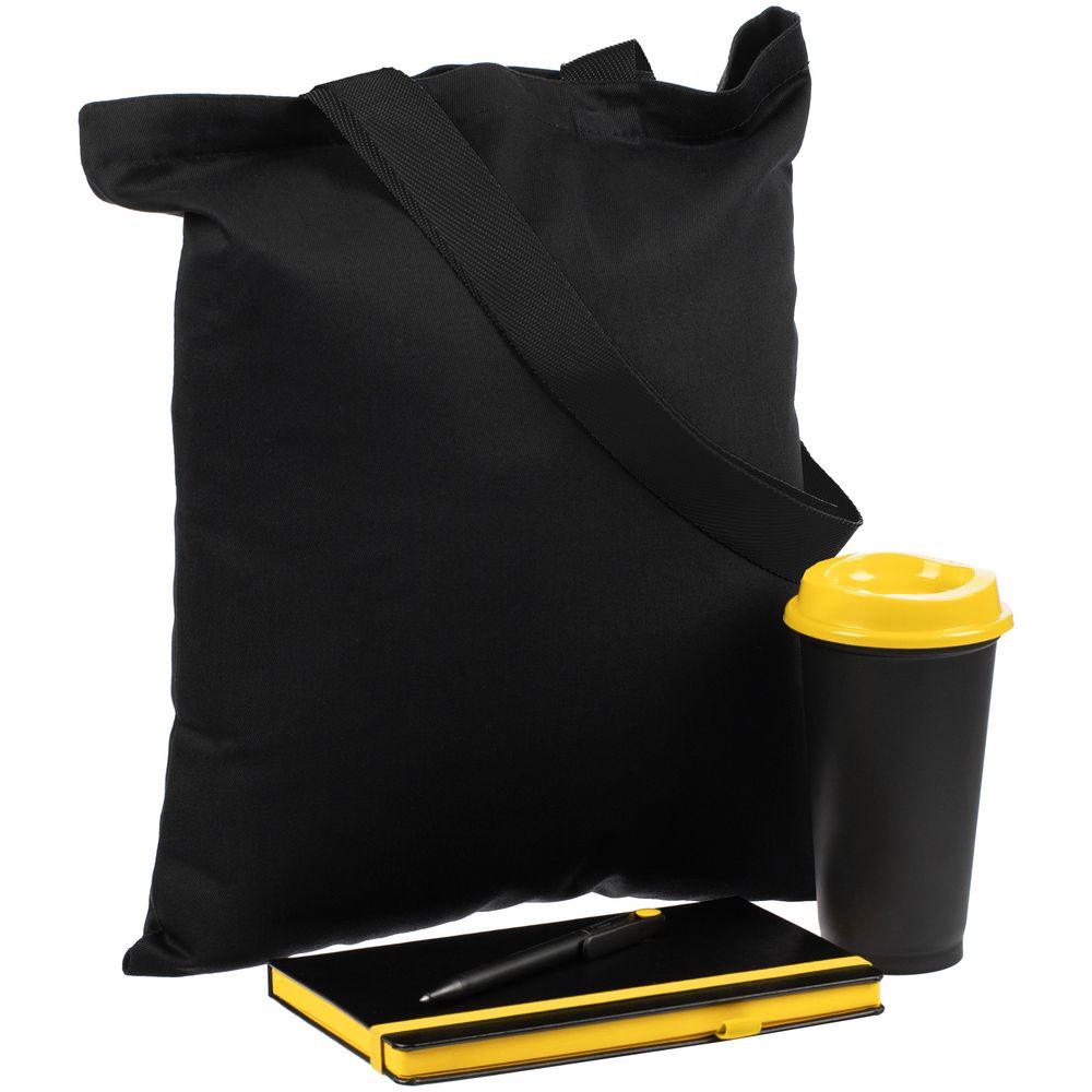 Набор Velours Bag, черный с желтым / Миниатюра WWW (1000)