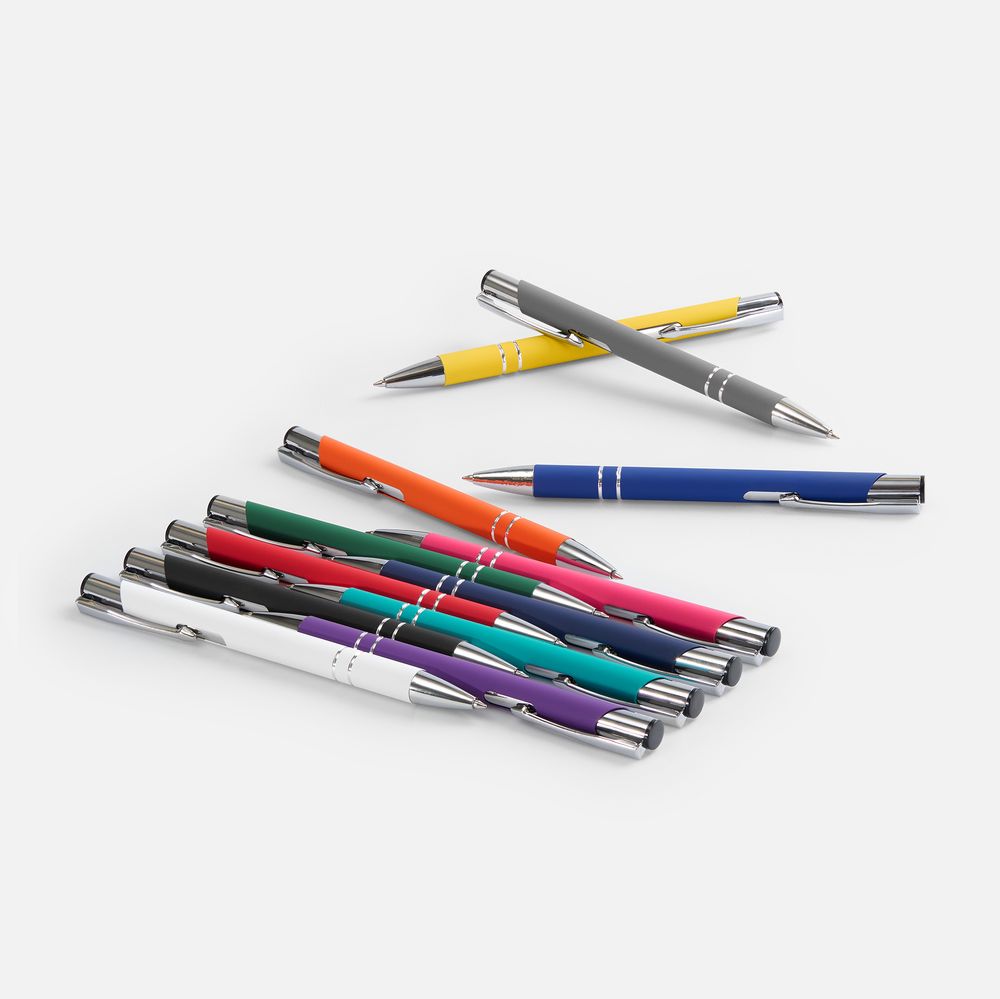 Ручка шариковая Keskus Soft Touch, фиолетовая / Миниатюра WWW (1000)