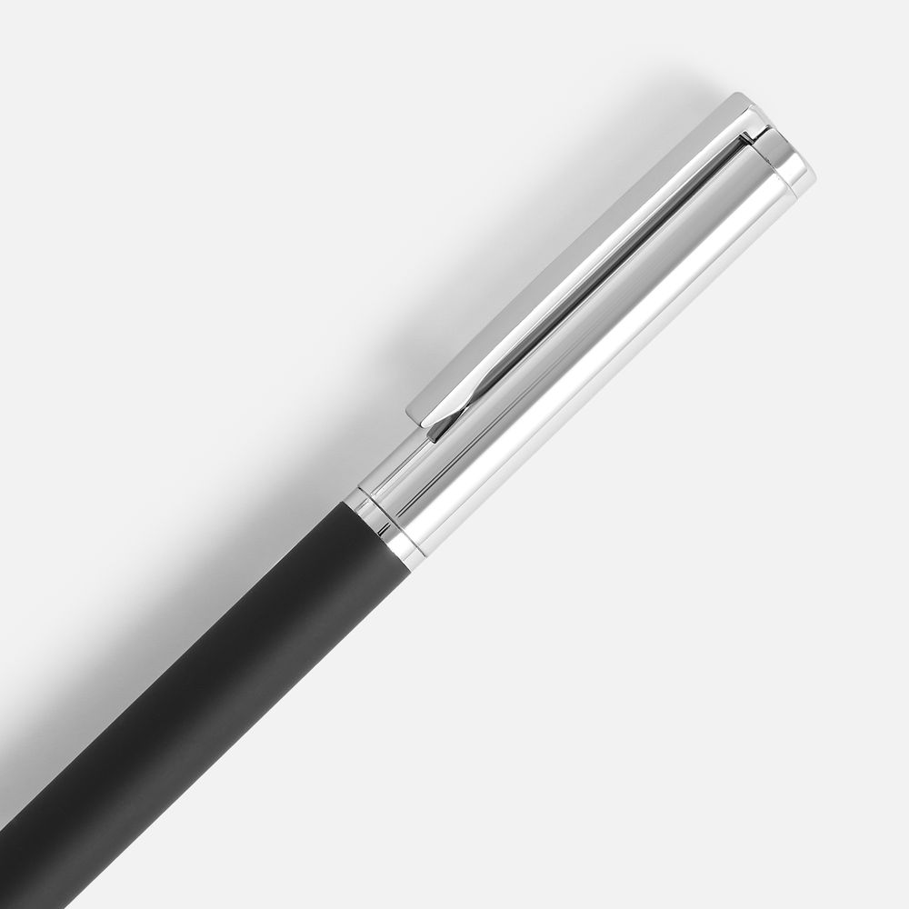 Ручка шариковая Eyeshot Soft Touch, черная / Миниатюра WWW (1000)