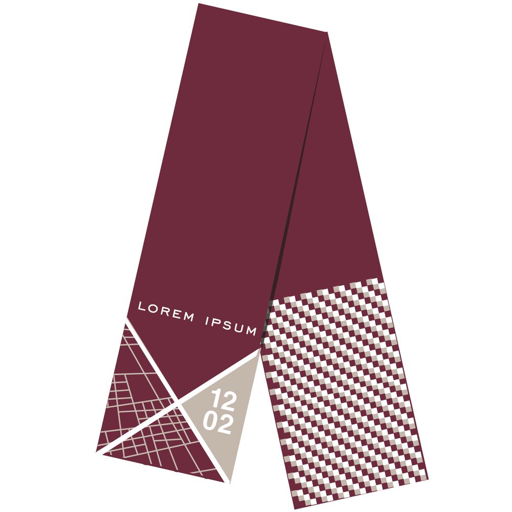 Шарф на заказ Tricksy Rand, S, полушерсть / Миниатюра WWW (1000)