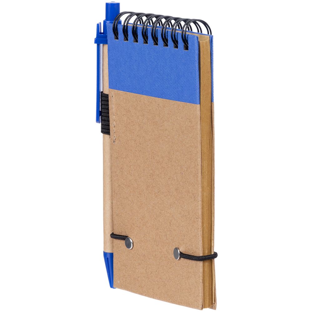 Блокнот на кольцах Eco Note с ручкой, синий / Миниатюра WWW (1000)
