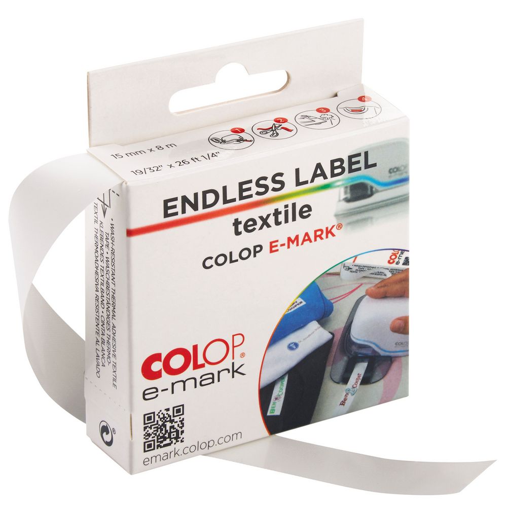 Термоклеевая лента Colop E-mark для текстиля / Миниатюра WWW (1000)
