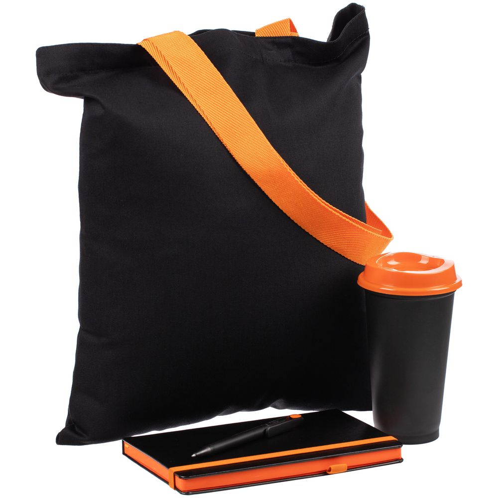 Набор Velours Bag, черный с оранжевым / Миниатюра WWW (1000)