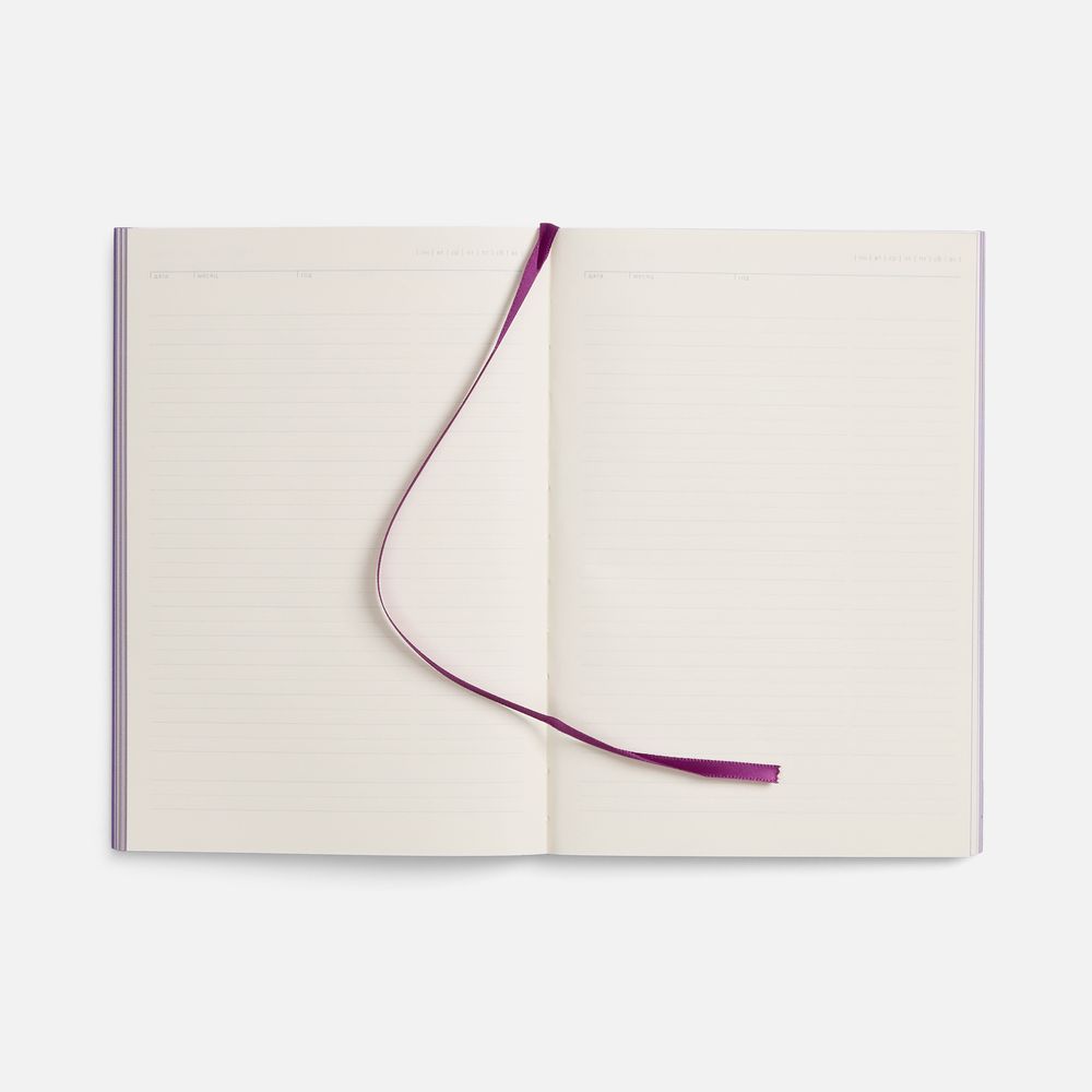 Ежедневник Flat, недатированный, фиолетовый, ver.2 / Миниатюра WWW (1000)