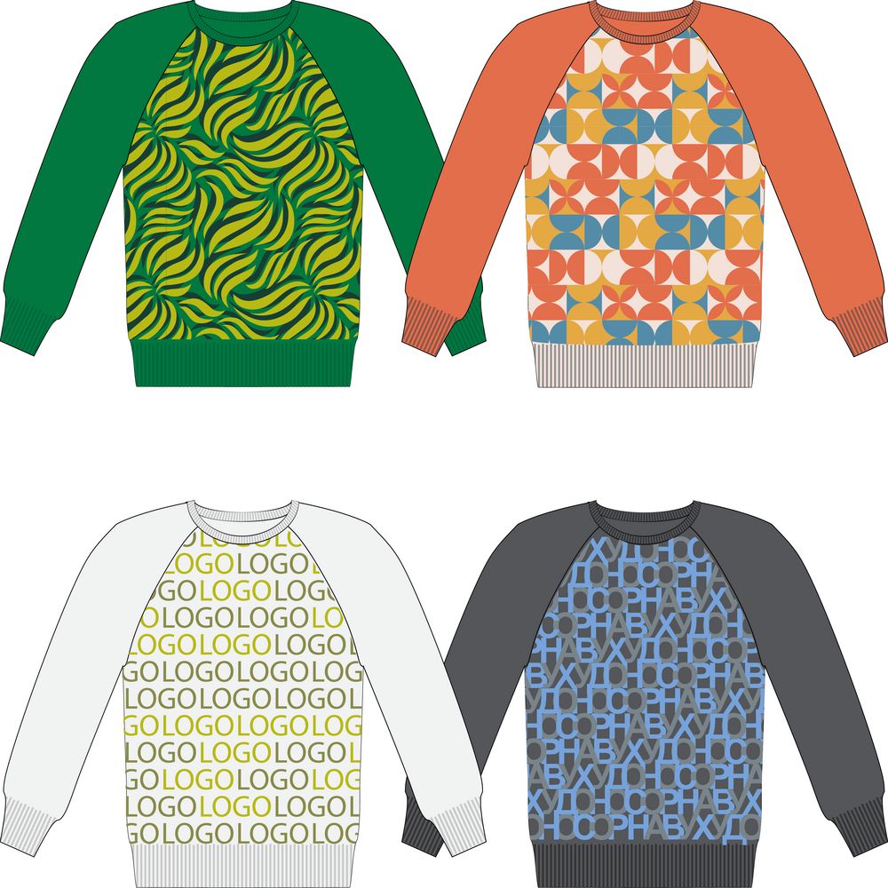 Джемпер на заказ Tricksy Net Reglan, полушерсть / Миниатюра WWW (1000)