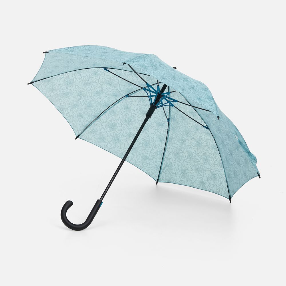 Зонт-трость Undercolor с полной запечаткой на заказ, с бирюзовыми спицами / Миниатюра WWW (1000)