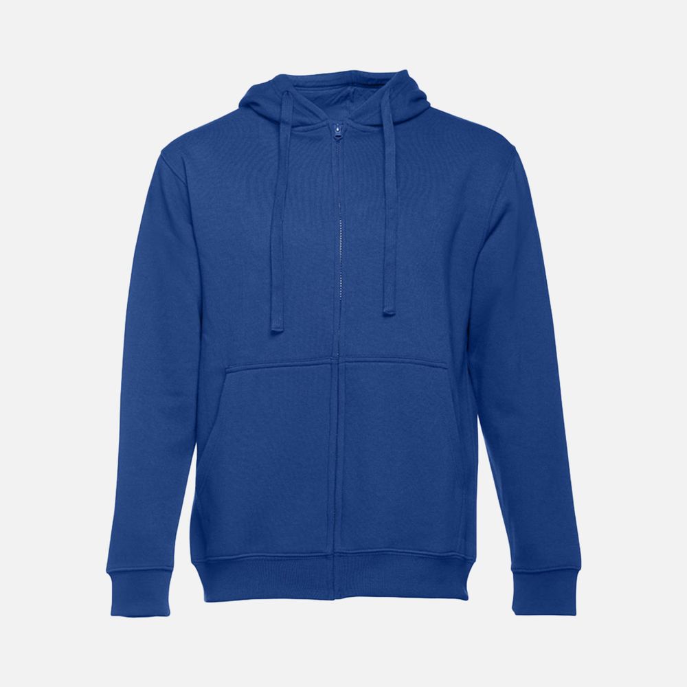Толстовка мужская на молнии с капюшоном Amsterdam, ярко-синяя / Миниатюра WWW (1000)