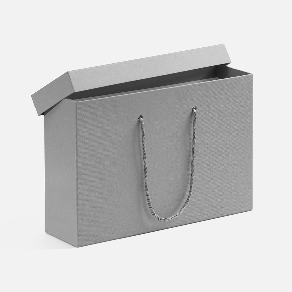 Коробка Handgrip, горизонтальная, серая / Миниатюра WWW (1000)