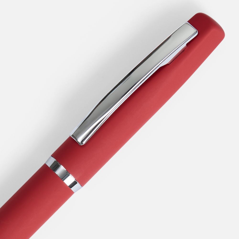Ручка шариковая Bolt Soft Touch, красная / Миниатюра WWW (1000)