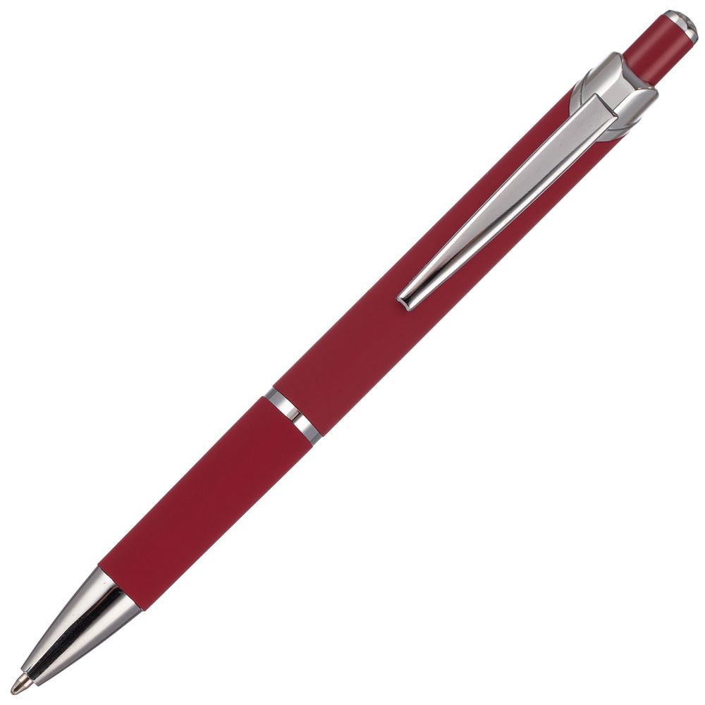 Ручка шариковая Chromos Soft Touch, красная / Миниатюра WWW (1000)