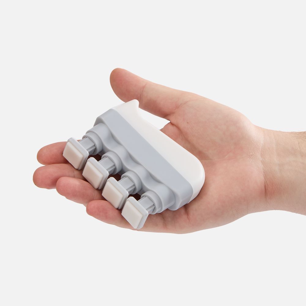Эспандер кистевой FingerTap, серый с белым / Миниатюра WWW (1000)