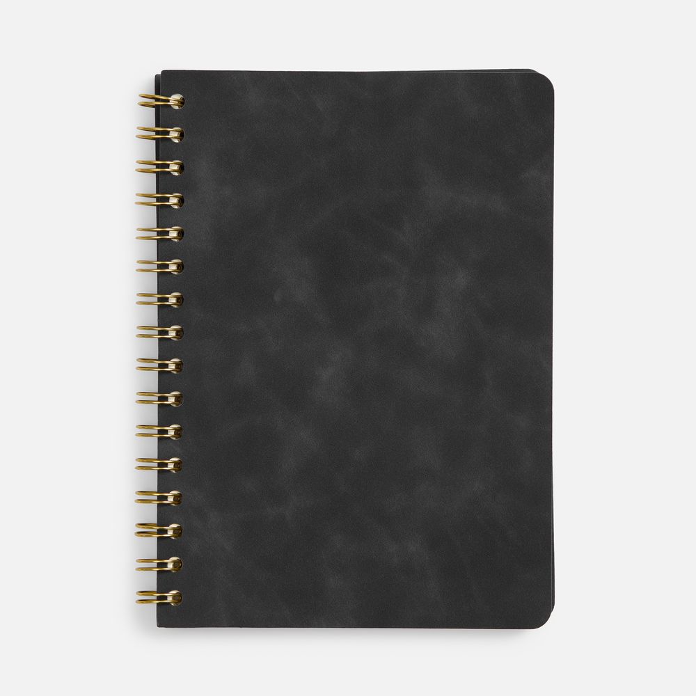 Ежедневник Spiral, недатированный, черный / Миниатюра WWW (1000)