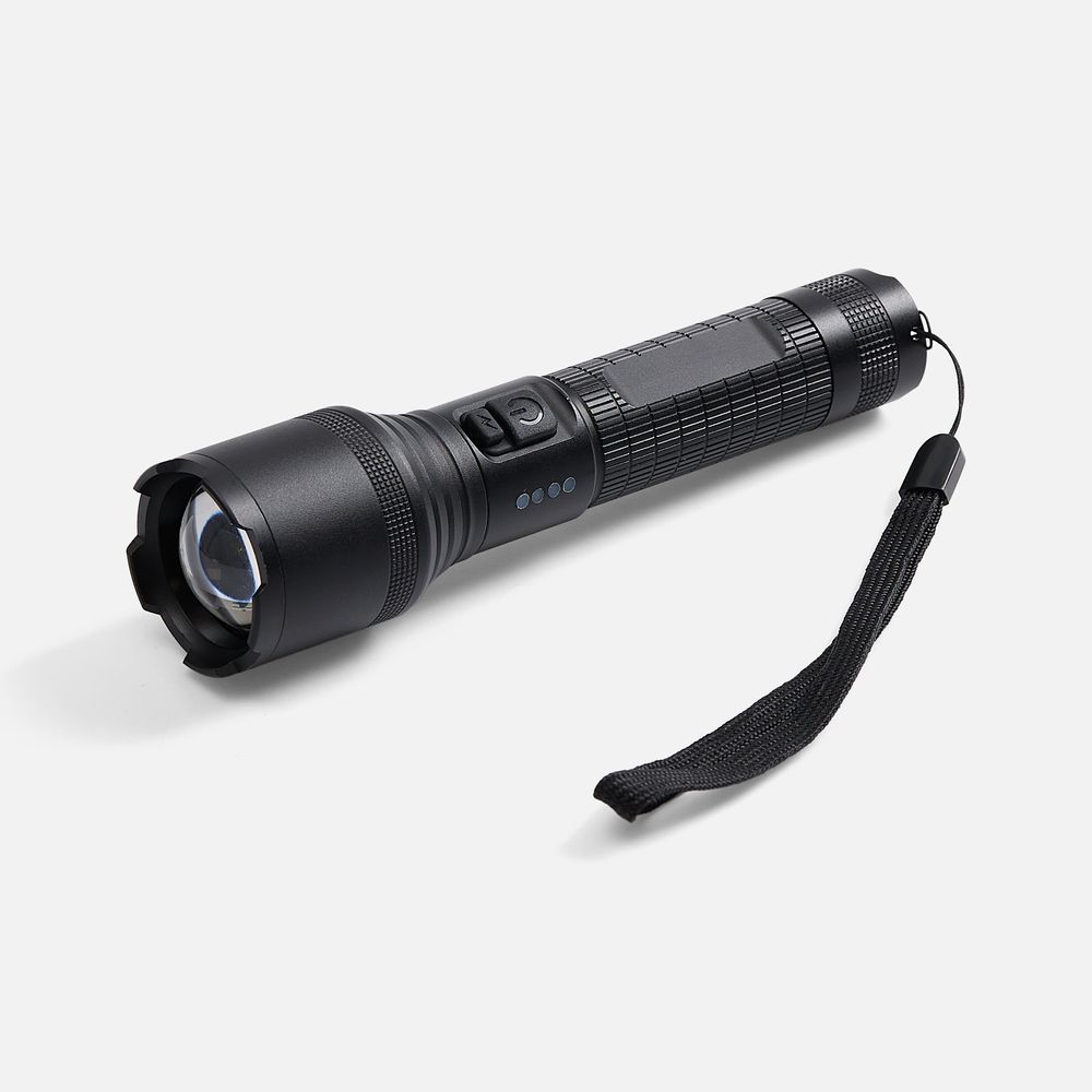 Фонарь аккумуляторный с фокусировкой луча FarSee, черный / Миниатюра WWW (1000)