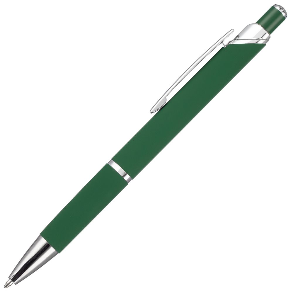 Ручка шариковая Chromos Soft Touch, зеленая / Миниатюра WWW (1000)