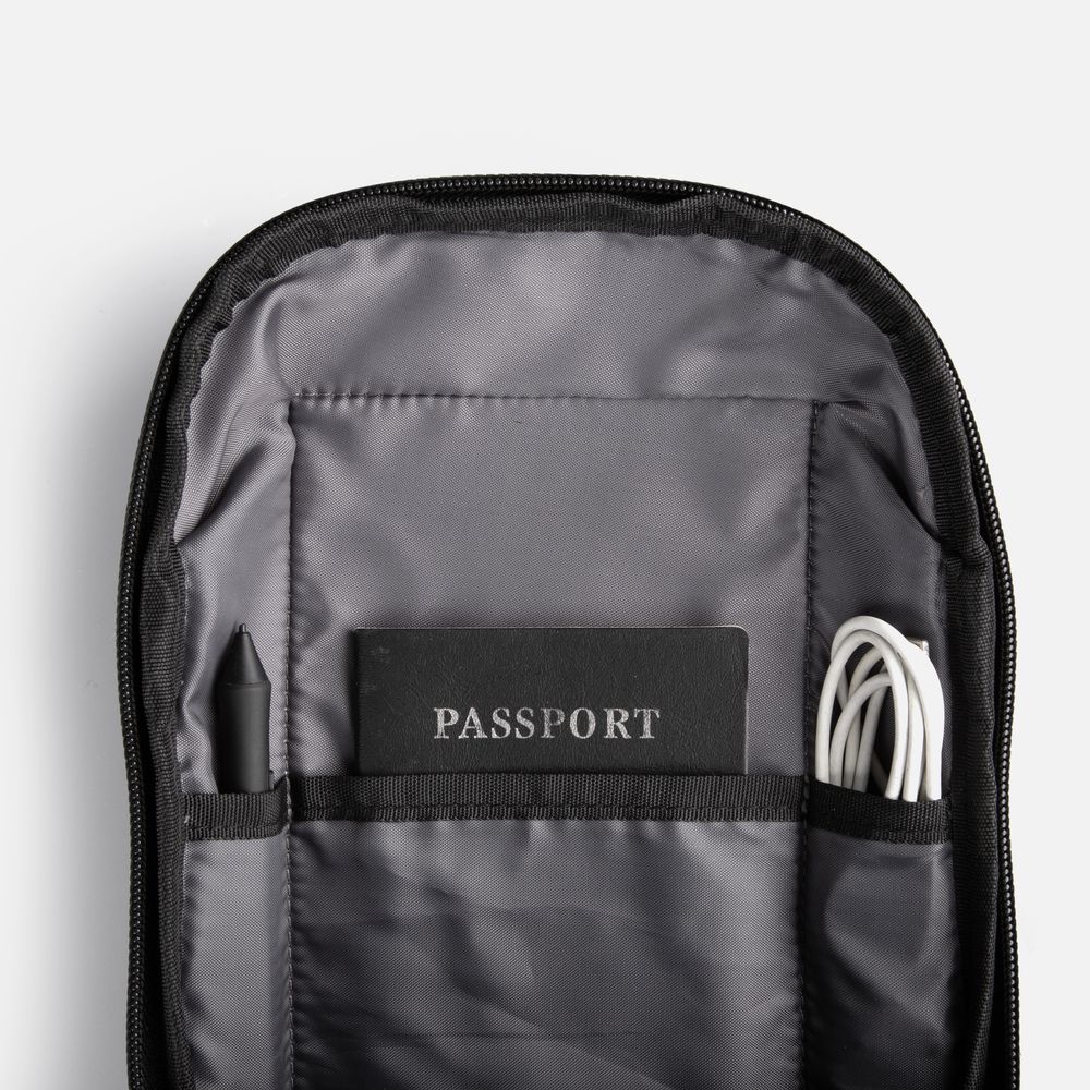 Рюкзак на одно плечо Solnex, черный / Миниатюра WWW (1000)