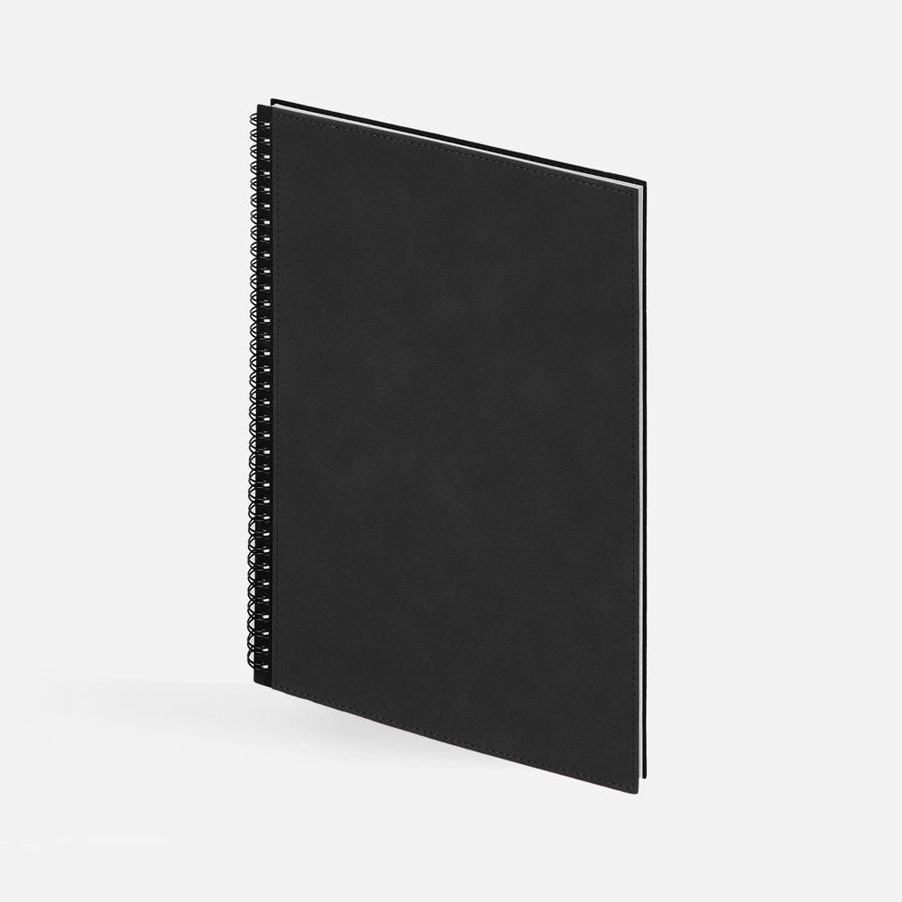 Ежедневник Notera Maxi, недатированный, черный / Миниатюра WWW (1000)