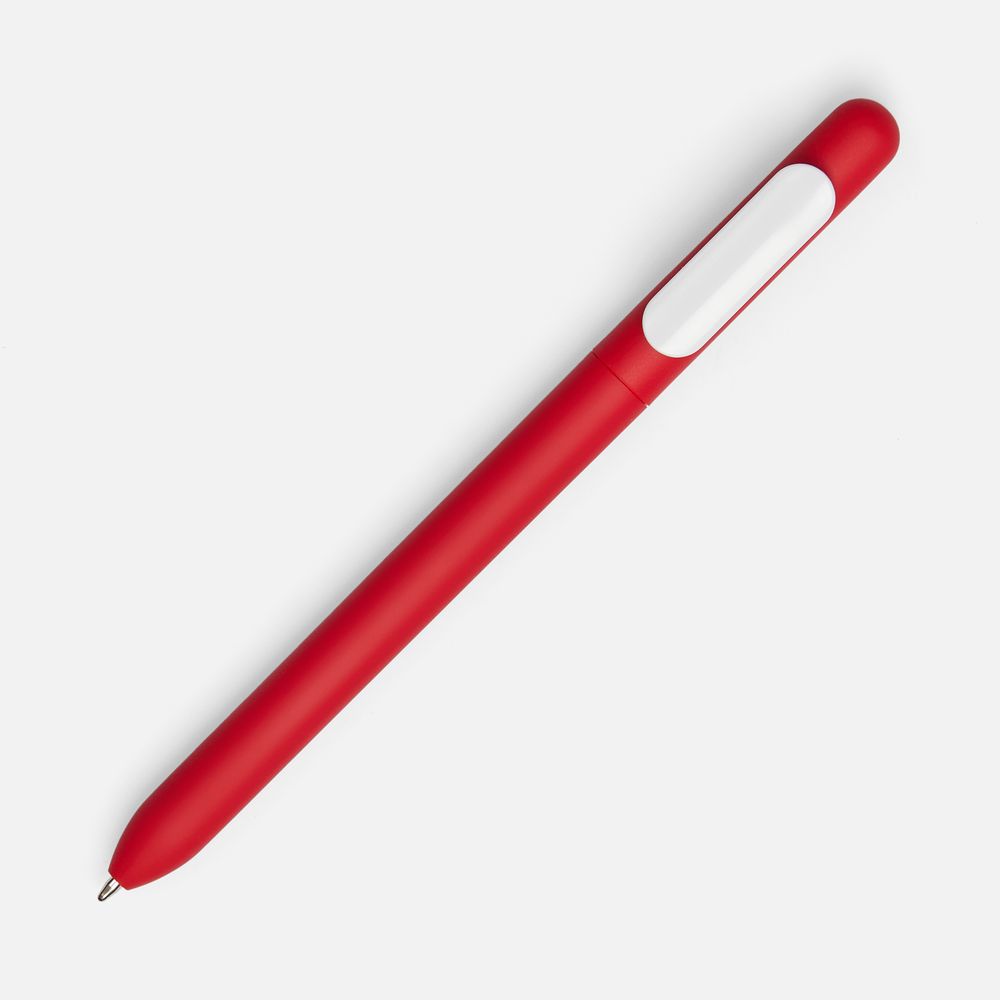 Ручка шариковая Slider Soft Touch, красная с белым / Миниатюра WWW (1000)