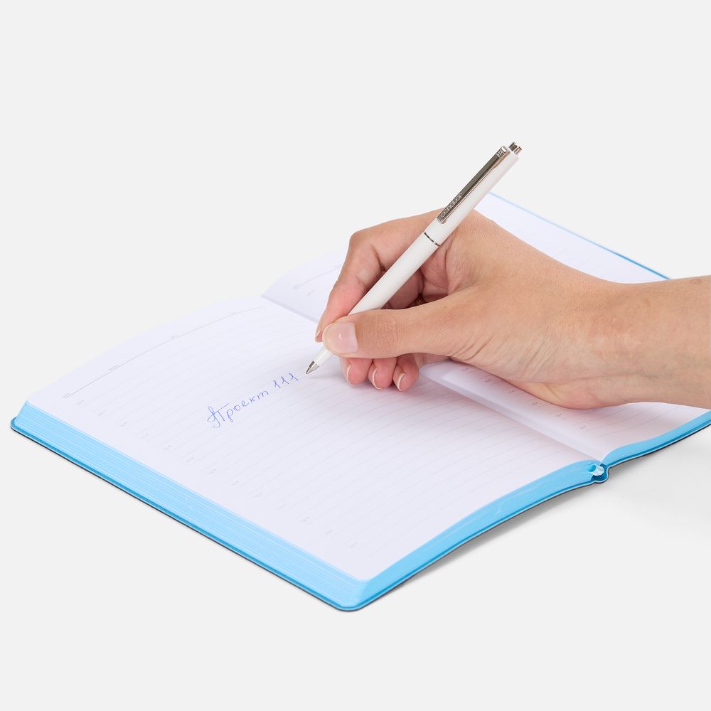 Ручка шариковая Senator Point ver.2, белая / Миниатюра WWW (1000)