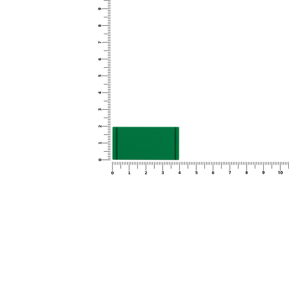 Лейбл из ПВХ Dzeta, XS, зеленый / Миниатюра WWW (1000)