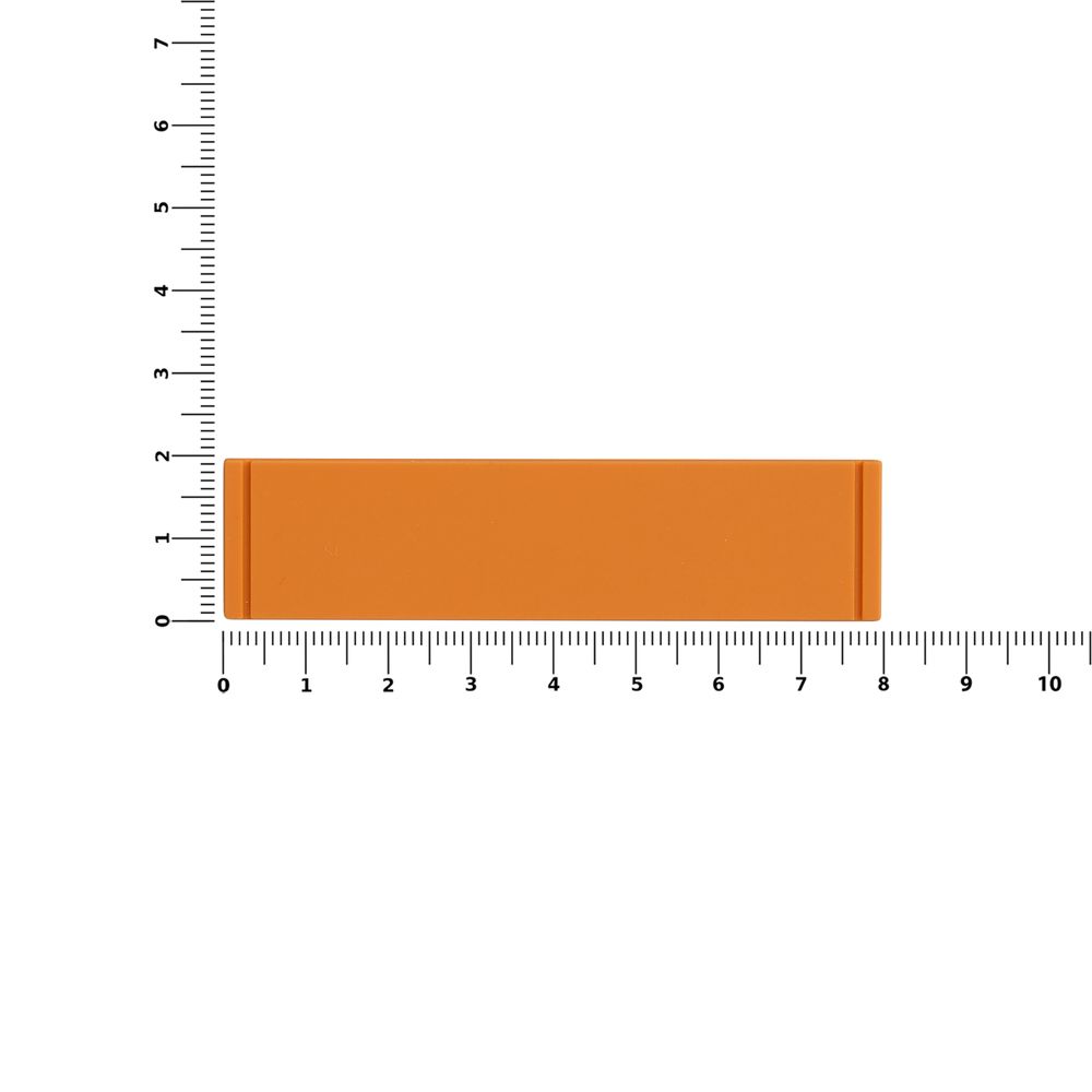 Лейбл из ПВХ Dzeta, S, оранжевый / Миниатюра WWW (1000)