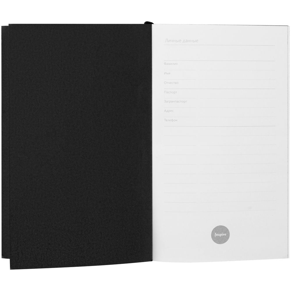 Ежедневник Flat Mini, недатированный, черный / Миниатюра WWW (1000)