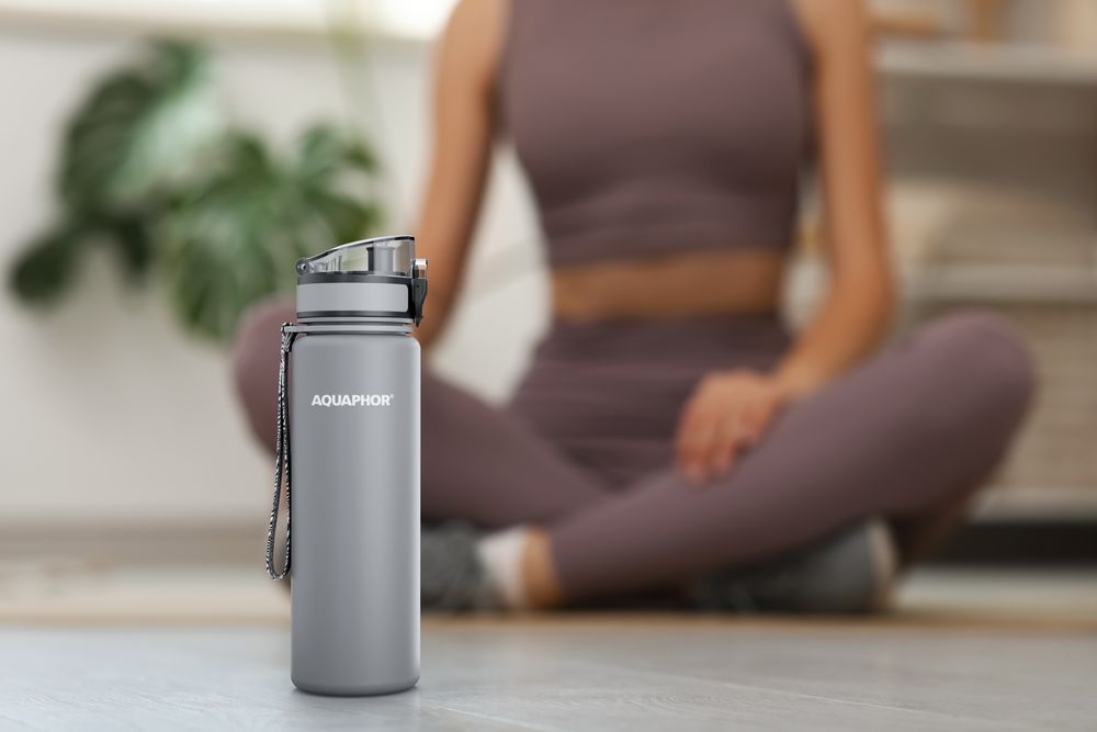 Бутылка с фильтром «Аквафор Сити», серая / Миниатюра WWW (1000)