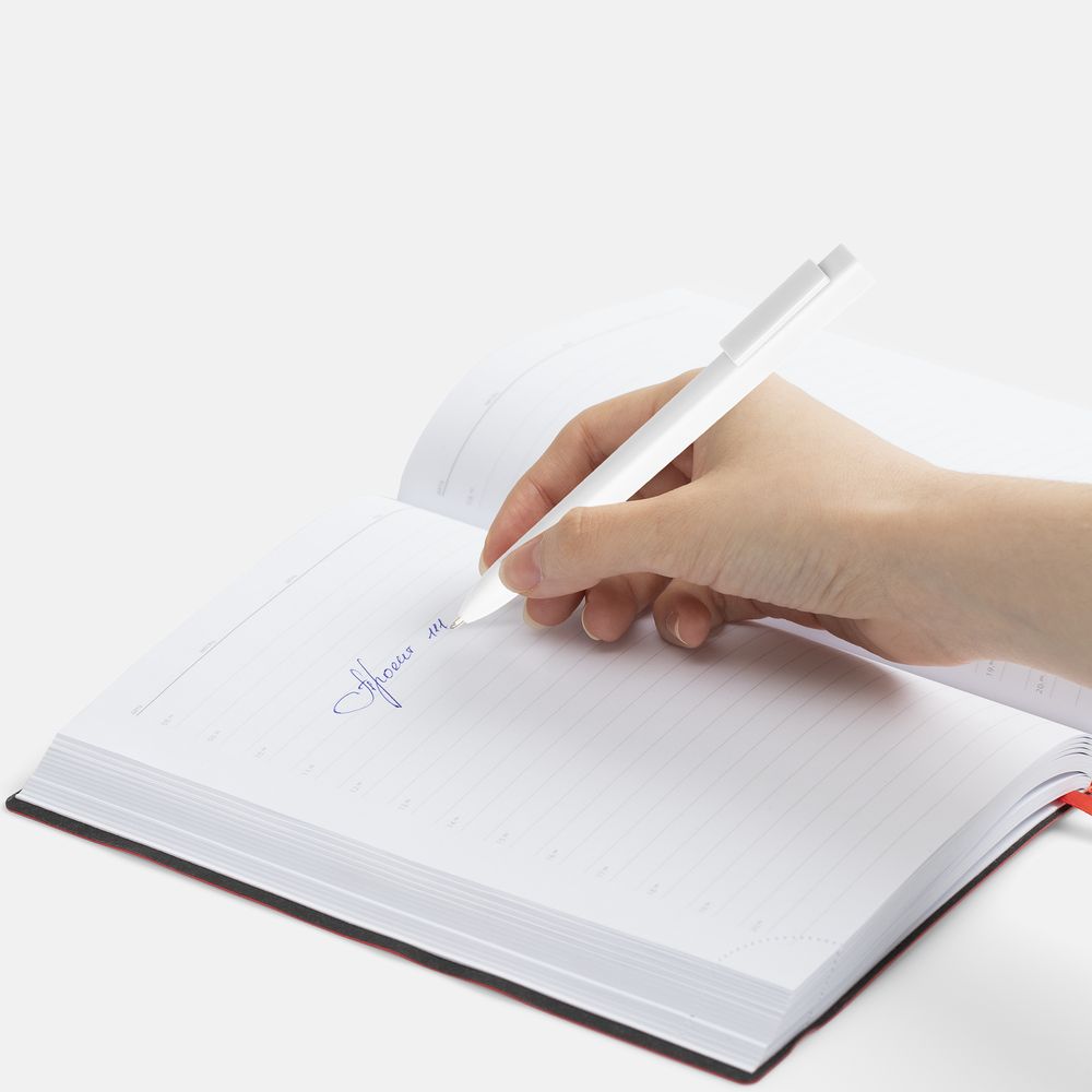 Ручка шариковая Swiper SQ Soft Touch, белая / Миниатюра WWW (1000)