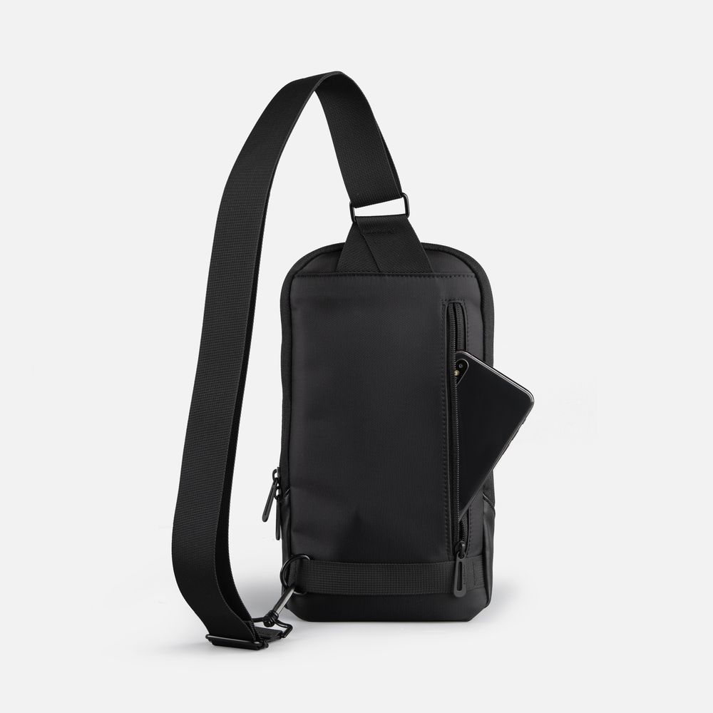 Рюкзак на одно плечо Solnex, черный / Миниатюра WWW (1000)