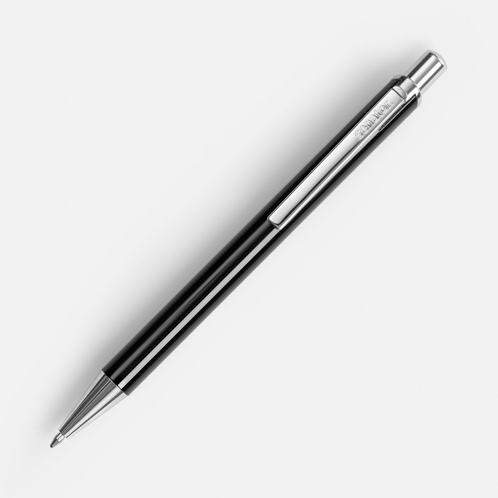 Ручка шариковая Arvent Glossy, черная / Миниатюра WWW (1000)