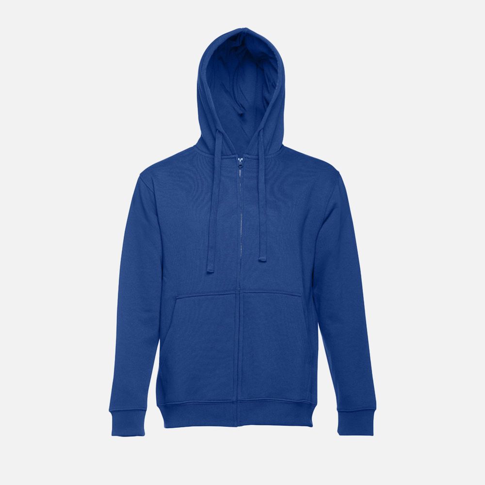 Толстовка мужская на молнии с капюшоном Amsterdam, ярко-синяя / Миниатюра WWW (1000)