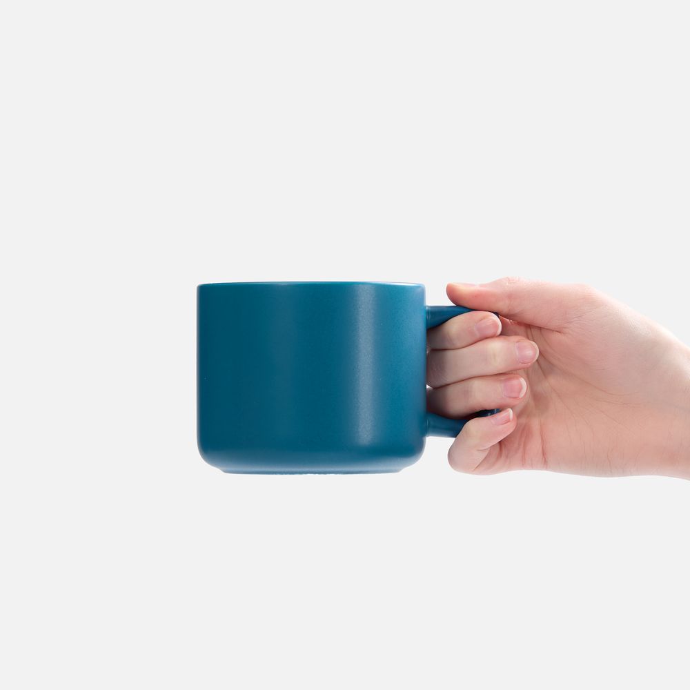 Чашка Jumbo в коробке матовая, морская волна / Миниатюра WWW (1000)