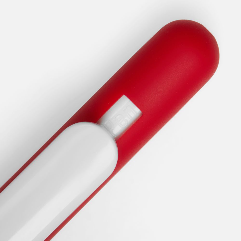 Ручка шариковая Slider Soft Touch, красная с белым / Миниатюра WWW (1000)
